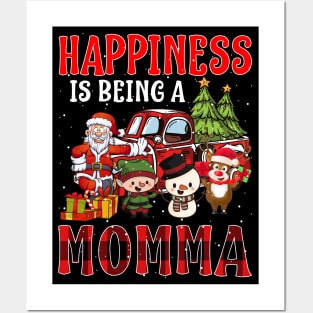 Happiness Is Being A Momma Christmas Posters and Art